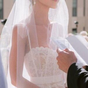 Wedding *** White Veil Blusher